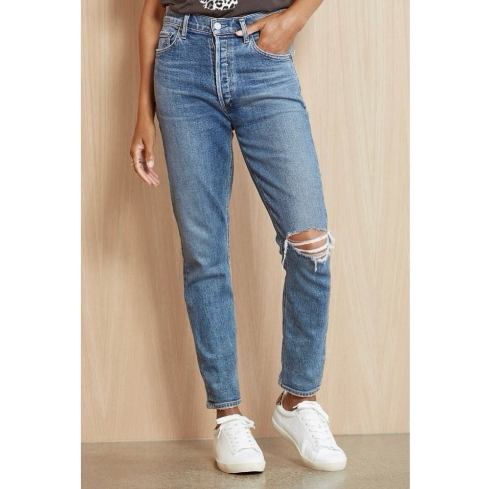 Agolde Women's Nico High-Rise Slim Straight Denim Jeans, Size 30